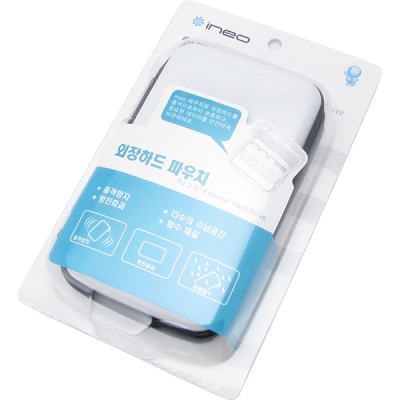 ineo 휴대용 미디어 멀티 파우치(화이트/L) I-NC02