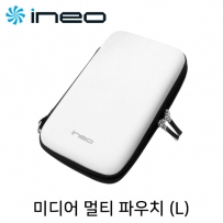 ineo 휴대용 미디어 멀티 파우치(화이트/L) I-NC02