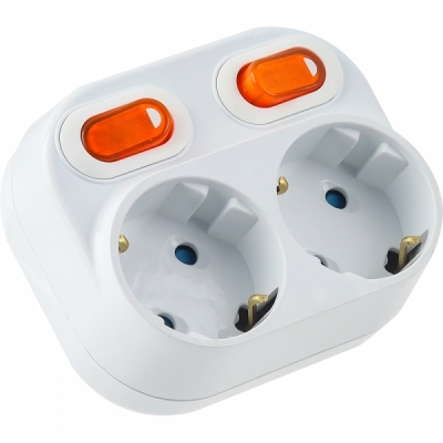 강원전자 넷메이트 SAFE 멀티탭 2구 개별 탭 스위치형 NM-2SFS