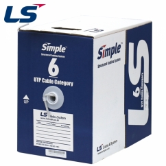 LS전선 CAT.6 UTP 케이블 300m (단선/그레이) LS CAT.6 UTP 300m(Gray)