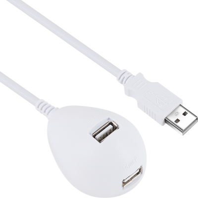 강원전자 넷메이트 USB2.0 연장 스탠드 케이블(화이트) 1m NMC-US210W