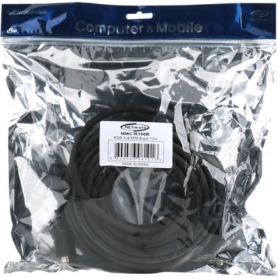 강원전자 넷메이트 RGB 3+6 모니터 케이블 15m (블랙) NMC-R150B