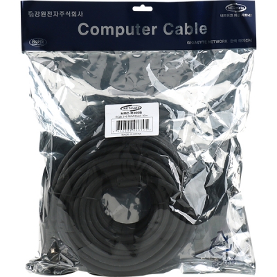 강원전자 넷메이트 RGB 3+6 모니터 케이블 30m (블랙) NMC-R300B