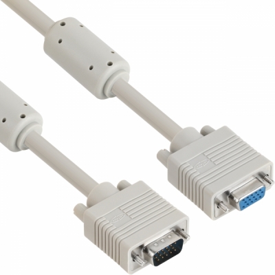 강원전자 넷메이트 RGB 3+6 모니터 연장 케이블 2m (베이지) NMC-R20F