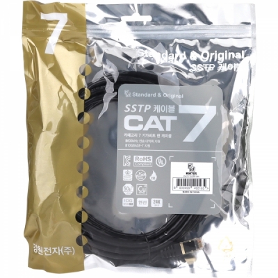 강원전자 KW CAT.7 SSTP 다이렉트 케이블 5m KW705