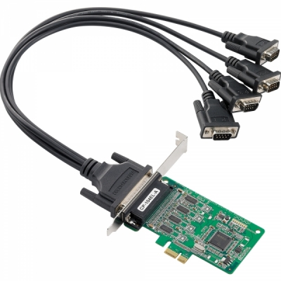 MOXA 4포트 PCI Express 시리얼카드(슬림PC겸용) CP-104EL-A-DB9M
