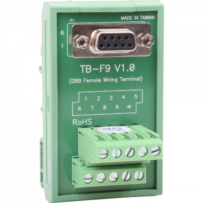 MOXA DB9 Female to 터미널 블록 젠더 TB-F9