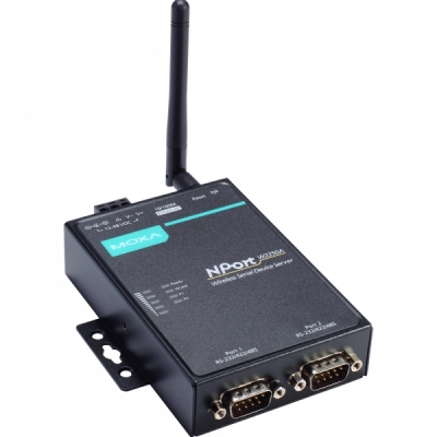 MOXA 2포트 RS232/422/485 무선 디바이스 서버 NPort W2250A