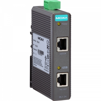 MOXA 기가비트 PoE+ 30W 인젝터 INJ-24
