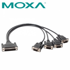 MOXA 4포트 시리얼카드 케이블 0.5m CBL-M44M9x4-50