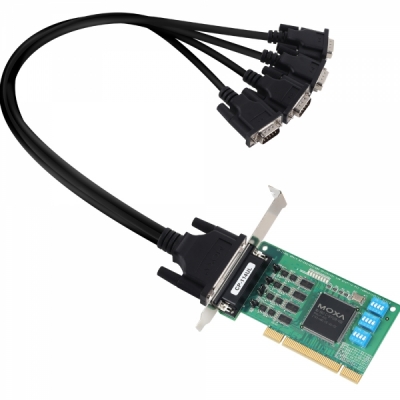 MOXA PCI 4포트 RS232/422/485 시리얼카드(슬림PC겸용) CP-114UL-DB9M