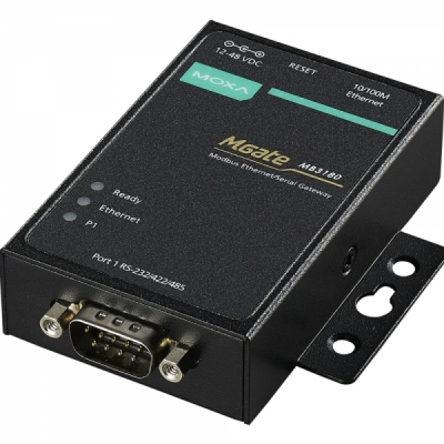 MOXA RS232/422/485 Modbus TCP 게이트웨이 MGate MB3180