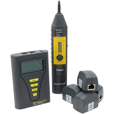 Hobbes 256850PK NETmapper Pro LAN 테스터기 + 케이블 트레이서