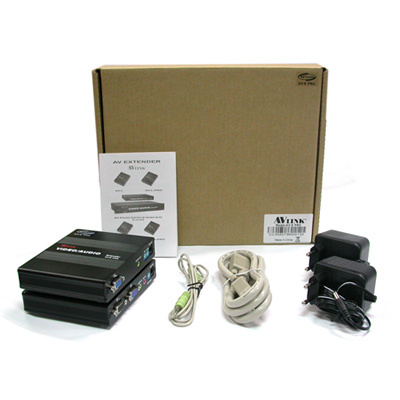 강원전자 넷메이트 AV-E PRO VGA+AUDIO 1:2 익스텐더(로컬 + 리모트)(300m)