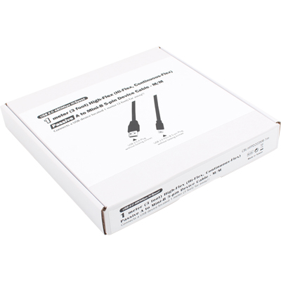 강원전자 넷메이트 USB2.0 High-Flex AM-Mini 5핀 케이블 2m CBL-HFPD203MB-2M