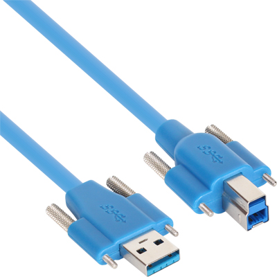 강원전자 넷메이트 USB3.0 High-Flex AM(Lock)-BM(Lock) 케이블 2m CBL-HFPD302SS-2M