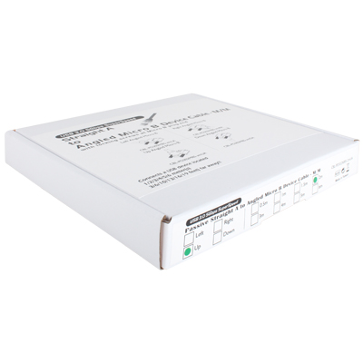 강원전자 넷메이트 USB3.0 AM-MicroB(위쪽 꺾임) 케이블 2m CBL-PD302MBS-2mUA