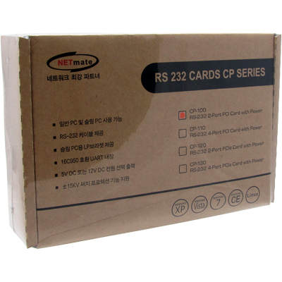 강원전자 넷메이트 2포트 PCI 시리얼카드 with Power(Oxford)(슬림PC겸용) CP-100