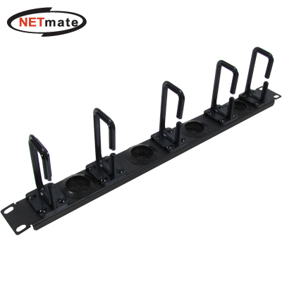 강원전자 넷메이트 허브랙/서버랙 케이블 매니지먼트 판넬(1U/블랙) CYCM-1U5N