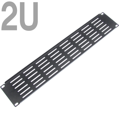 강원전자 넷메이트 허브랙 통풍식 블랭크 판넬(2U/블랙) CYPV-2U(Black)