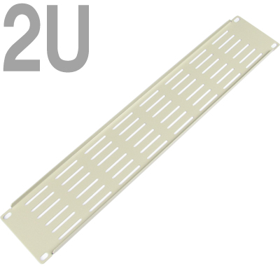 강원전자 넷메이트 허브랙 통풍식 블랭크 판넬(2U/아이보리) CYPV-2U(Ivory)