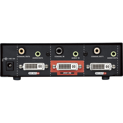 강원전자 넷메이트 고해상도 DVI 1:2 모니터 분배기(오디오포함) DAS-912F