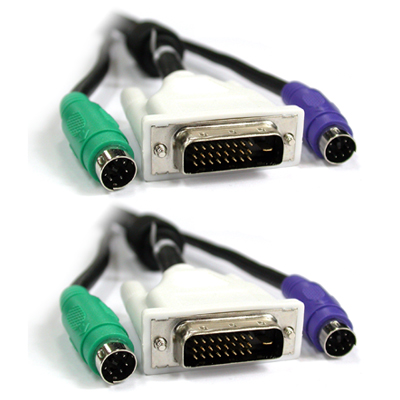 강원전자 넷메이트 DVI KVM M/M 케이블 10m NMC-KVM100DM