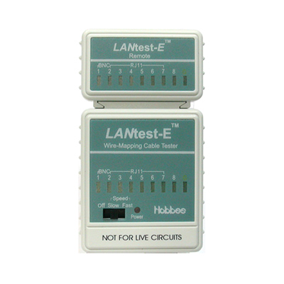 Hobbes LAN, RJ11, BNC케이블 테스터기 E-551