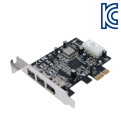 강원전자 넷메이트 IEEE1394A+B PCI Express 카드(TI)(슬림PC겸용) F-301N