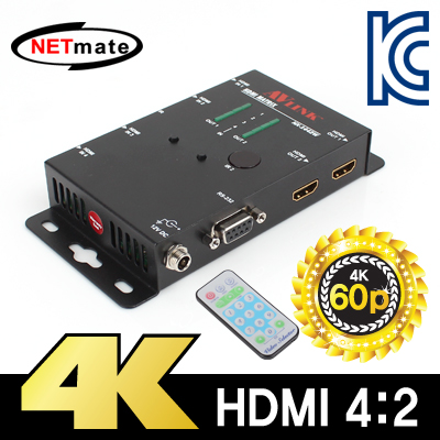 강원전자 넷메이트 4K 60Hz HDMI 4:2 매트릭스 분배기(리모컨) HX-1442W