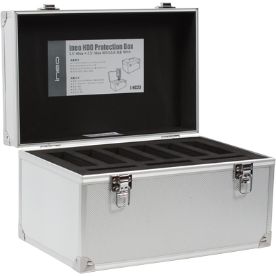 ineo 알루미늄 하드디스크 보관함(2.5 3Bay + 3.5 6Bay) I-NC23