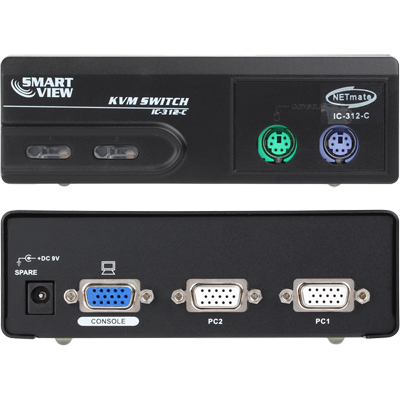 강원전자 넷메이트 COMBO RGB KVM 2:1 스위치(PS/2) IC-312-C