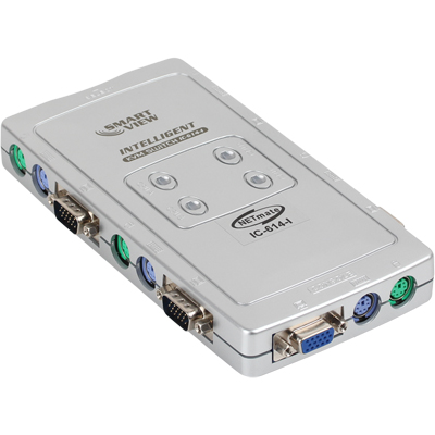 강원전자 넷메이트 IC-614-I RGB KVM 4:1 스위치(PS/2, SOHO용)