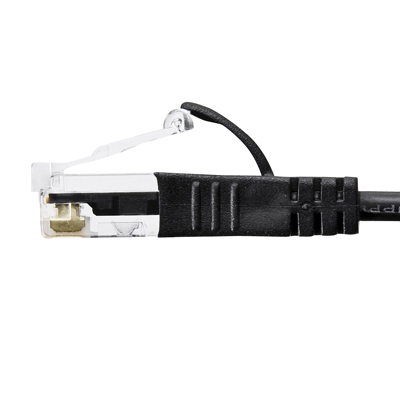 강원전자 산와서플라이 CAT.6 UTP다이렉트 초슬림 케이블 0.5m KB-SL6-005BK