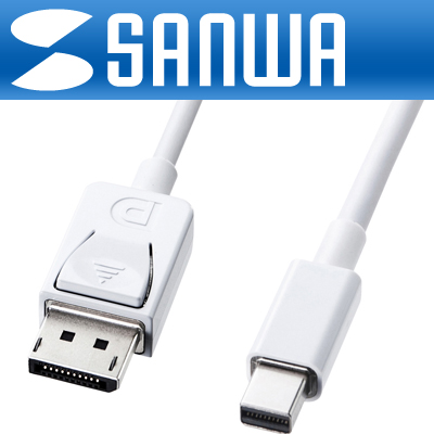 강원전자 산와서플라이 Mini DisplayPort to DisplayPort 1.2 케이블 2m KC-DPM2W