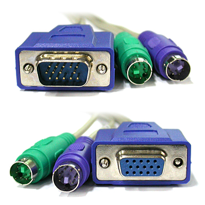 강원전자 넷메이트 NMC-SKVM20F Slim KVM 연장(RGB) 케이블 2m