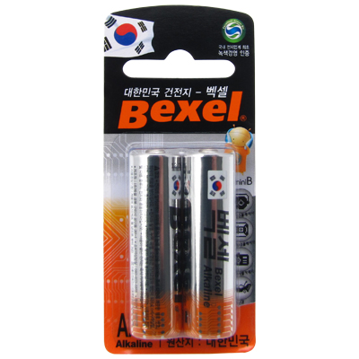 벡셀 알카라인 AA형 건전지(LR6) 2알 / BEXEL(LR6/SIZE AA/2알)