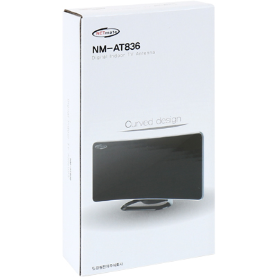 강원전자 넷메이트 디지털 TV 실내 수신 안테나(5-7dB/무전원) NM-AT836