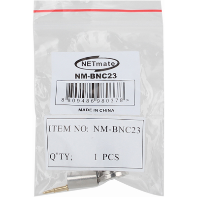 강원전자 넷메이트 BNC 4C 압착 커넥터(50ohm/낱개) NM-BNC23