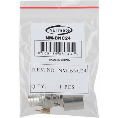 강원전자 넷메이트 BNC 7C 압착 커넥터(50ohm/낱개) NM-BNC24