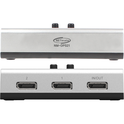 강원전자 넷메이트 DisplayPort 2:1 수동선택기(벽걸이형) NM-DPS21