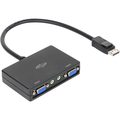 강원전자 넷메이트 DisplayPort to 2xVGA 분배기 NM-DPV22