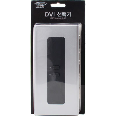 강원전자 넷메이트 DVI 2:1 수동선택기(벽걸이형) NM-DS21