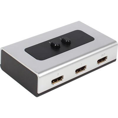 강원전자 넷메이트 HDMI 2:1 수동선택기(벽걸이형/가이드 포함) NM-HS21