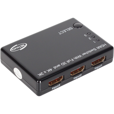 강원전자 넷메이트 4K 지원 HDMI 3:1 선택기(리모컨) NM-HS302