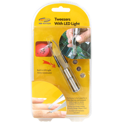 강원전자 넷메이트 NM-KHT024 LED 라이트 다용도 핀셋(족집게) 96mm
