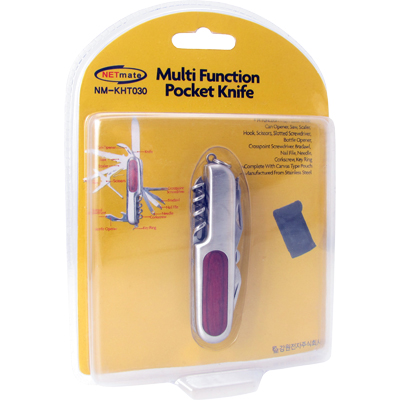 강원전자 넷메이트 NM-KHT030 휴대용 다용도 멀티툴(14 in 1/파우치포함)