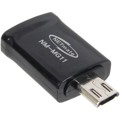 강원전자 넷메이트 MHL 5핀 to 11핀 변환 젠더(블랙) NM-MG11