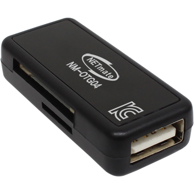 강원전자 넷메이트 모바일 OTG 카드리더기 (블랙) NM-OTG04