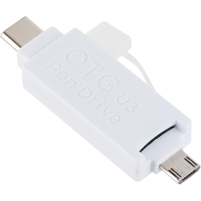 강원전자 넷메이트 USB3.0 Micro SD 2 in 1 멀티 카드리더기(OTG & Type C) ① NM-OTG09